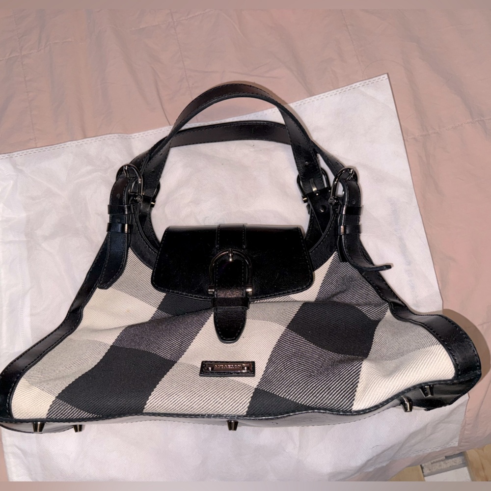 Burberry plaid satchel